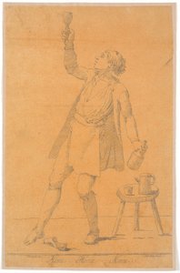 Retrato de Jens Juel? Kalke de Johannes Wiedewelt