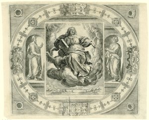 El evangelista Juan
S. Iohañis (título en el objeto)
Los cuatro evangelistas (título de la serie) de Johannes Wierix (rejected attribution)