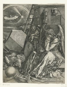 Melancolía Melencolia I (título sobre objeto) de Johannes Wierix