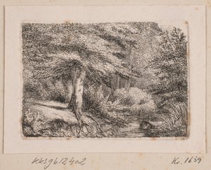 Paisaje forestal de Johannes Wilhelm Zillen