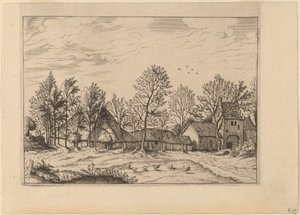 Granja con portal de Johannes and Lucas van Doetechum after Master of the Small Landscapes