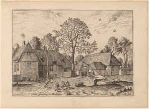 Granjas con Pozo de Agua de Johannes and Lucas van Doetechum after Master of the Small Landscapes
