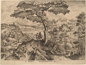 Milites Requiescentes (Soldados en Descanso) de Johannes and Lucas van Doetechum after Pieter Bruegel the Elder