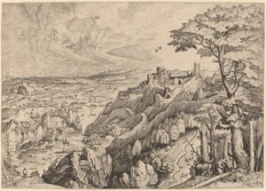 San Jerónimo en el desierto de Johannes and Lucas van Doetechum after Pieter Bruegel the Elder