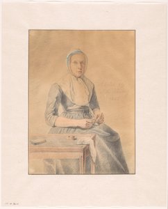 Retrato de Catharina van Eck de Johannes de Koning (signed by artist)