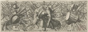 Patatas fritas con doble tambor Panoplia sev armamentarium… (título de la serie) de Johannes of Lucas van Doetechum