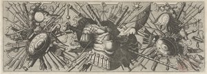 Panoplia. Friso con armas romanas, parte inferior Panoplia sev armamentarium… (título de la serie)
