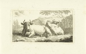 Dos vacas mentirosas de Johannes van Cuylenburgh