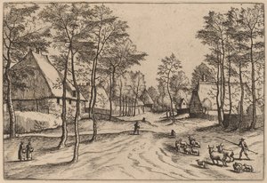 Calle del pueblo de Johannes van Doetechum, the Elder and Lucas