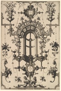 Grotesco Moderno con Trabajos de Correa, 1554 de Johannes van Doetecum I