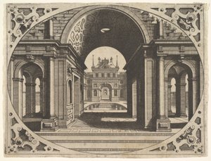 Placa de Varie Architecture, ca. 1560 de Johannes van Doetecum I