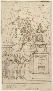 Figuras en un monumento funerario de Johannes van Dregt