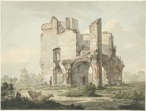 Las ruinas de la Abadía de Rijnsburg de Johannes van Lexmond