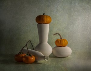 Naturaleza muerta de la cosecha de otoño