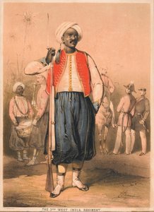 Soldado, 3º Regimiento de las Indias Occidentales de John (after) Brandard