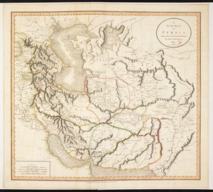 Un mapa de Persia de John (after) Cary