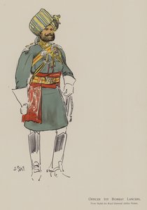 Oficial de los 1º Lanceros de Bombay de John (after) Charlton