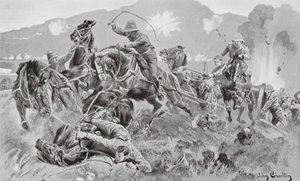 Salvar las armas en el Tugela (litografía) de John (after) Charlton