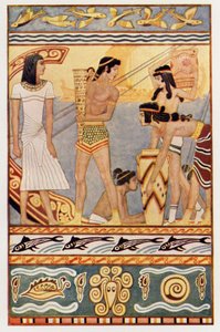 Sea-Traders from Crete (litografía en color)