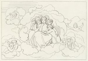 Meteoros celestiales, Paraíso, Canto 30 de John (after) Flaxman