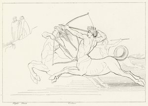 Encuentro con los centauros, Infierno, Canto 12 de John (after) Flaxman