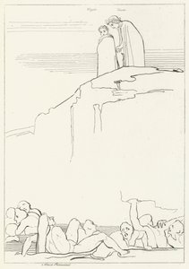 Malebolge, Infierno, Canto 18 (grabado) de John (after) Flaxman
