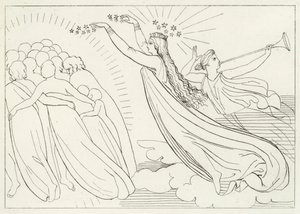 El bien activo, Paraíso, Canto 6 (grabado) de John (after) Flaxman