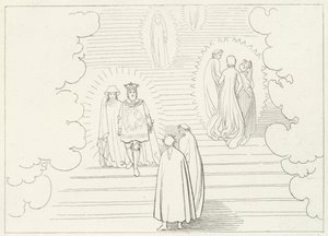 Los escalones celestiales, Paraíso, Canto 21 de John (after) Flaxman
