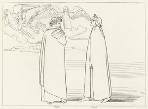 El coro, Purgatorio, Canto 17 (grabado)