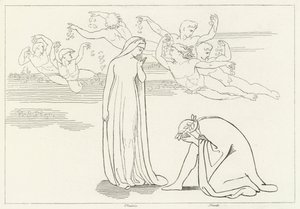 El descenso de Beatriz, Purgatorio, Canto 30 (grabado)