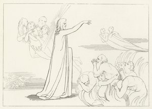 El descenso de Cristo, Infierno, Canto 4 de John (after) Flaxman