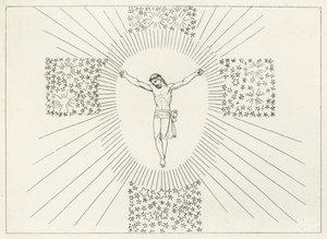 La cruz gloriosa, Paraíso, Canto 14 de John (after) Flaxman