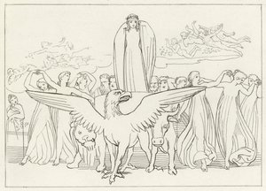 El Carro Misterioso, Purgatorio, Canto 31 de John (after) Flaxman