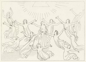 La novena esfera, Paraíso, Canto 27 de John (after) Flaxman