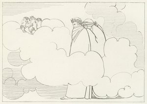 La región del humo, Purgatorio, Canto 16 de John (after) Flaxman