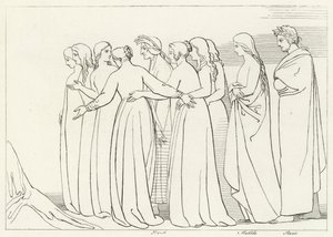 El Río Eunoe, Purgatorio, Canto 33 de John (after) Flaxman