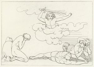 Los terrores de la culpa, Paraíso, Canto 22 (grabado) de John (after) Flaxman