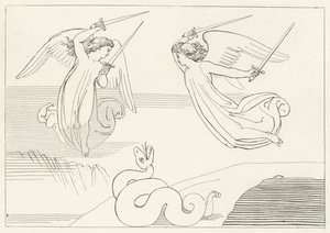El Valle, Purgatorio, Canto 8 de John (after) Flaxman