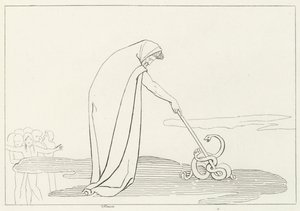 Tiresias, Infierno, Canto 20 de John (after) Flaxman