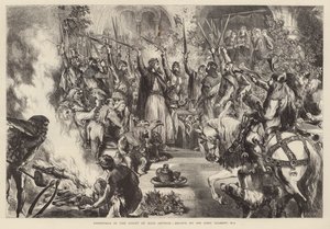 Navidad en la corte del Rey Arturo de John (after) Gilbert