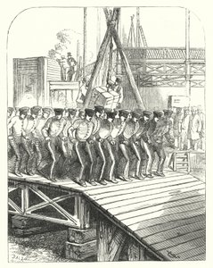 Zapadores y mineros trabajando en el sitio del Crystal Palace, Hyde Park, Londres, sede de la Gran Exposición de 1851 (grabado)