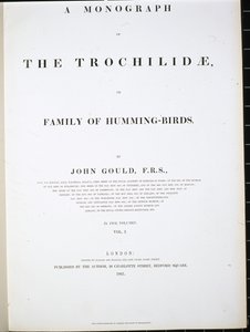 Frontispicio de John (after) Gould