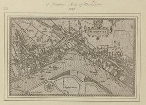 Un plano de Westminster de John (after) Norden
