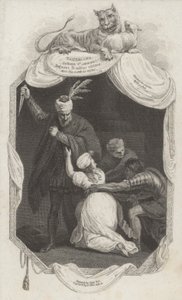 Escena de Tamerlán por Nicholas Rowe (grabado) de John (after) Opie