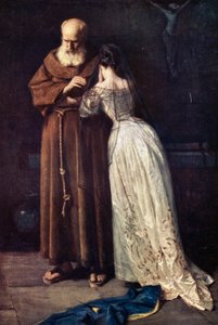 Fray Lawrence y Julieta (litografía en color)