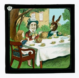 Alicia en el País de las Maravillas, diapositivas coloreadas de John (after) Tenniel