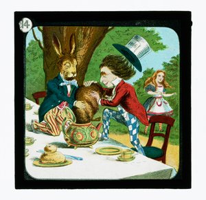 Alicia en el País de las Maravillas, diapositivas coloreadas de John (after) Tenniel