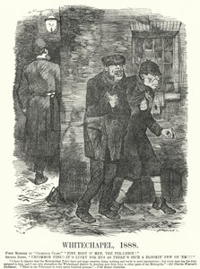 Caricatura de Punch: Whitechapel