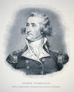 George Washington, grabado por Thomas Cheesman (1760-1835) de John (after) Trumbull