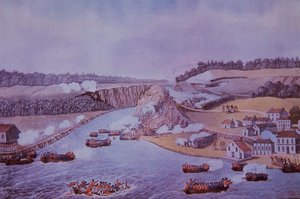 Batalla de Queenston Heights de Walter Charles Mills